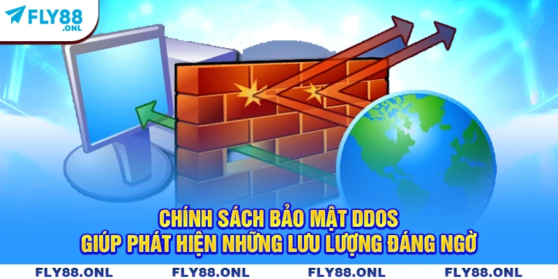 Chính sách bảo mật DDoS giúp phát hiện những lưu lượng đáng ngờ